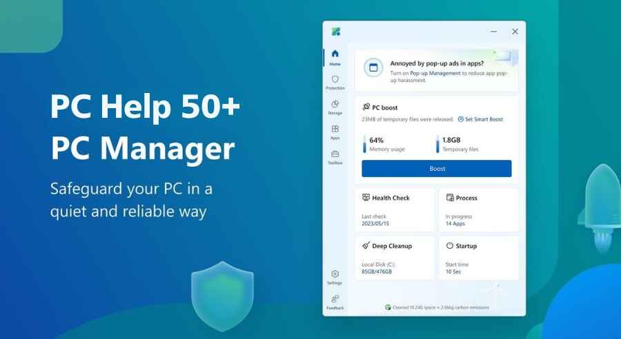 PC Help 50+ PC Manager software